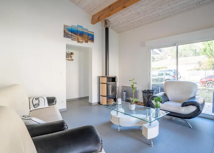 Maison contemporaine à Biscarrosse Lac - 6 pers, proche lac, jardin, quartier calme, avec WIFI - FR-1-521-112