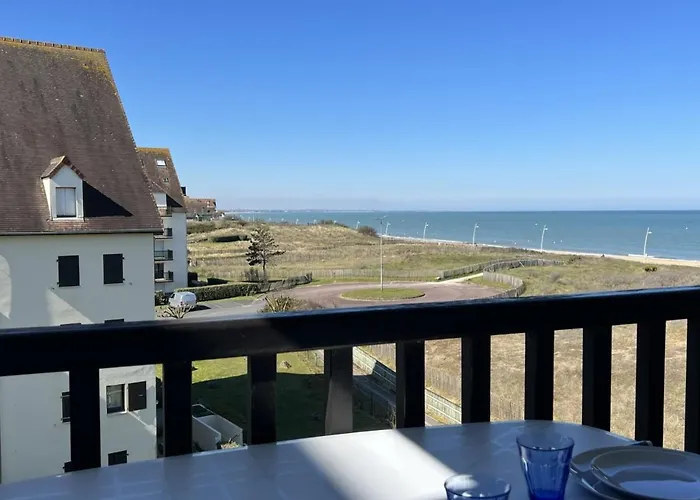 Appartement 2 pièces avec balcon et accès direct plage à Cabourg, animaux admis - FR-1-487-352