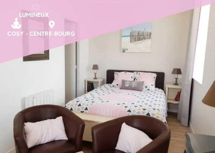 Studio Cosy Les Roses Tremieres 3 Etoiles Centre Plouharnel Proche Mer