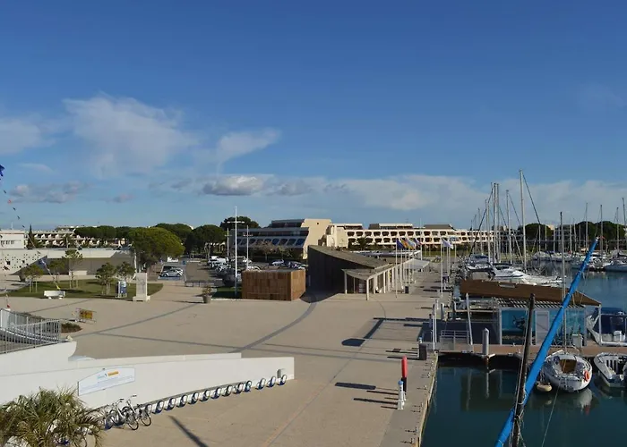 Appartement Avec Vue Sur Port, Grande Terrasse, Parking Prive, 2 Pieces Cabine - Le Grau-Du-Roi - Fr-1-250-56
