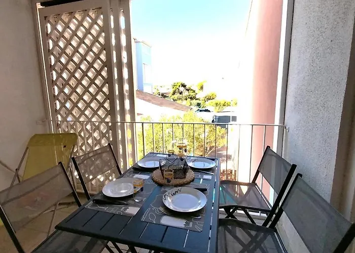 Appartement T2 climatisé, 4 couchages, Les Balcons de la Méditerranée