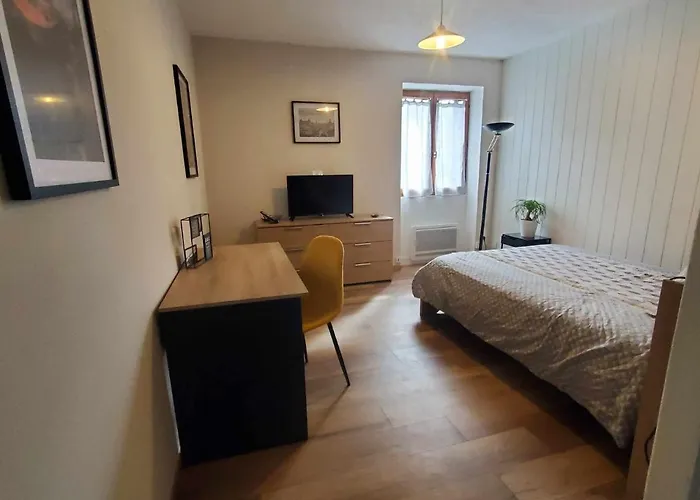 Studio bleu tout équipé avec wifi