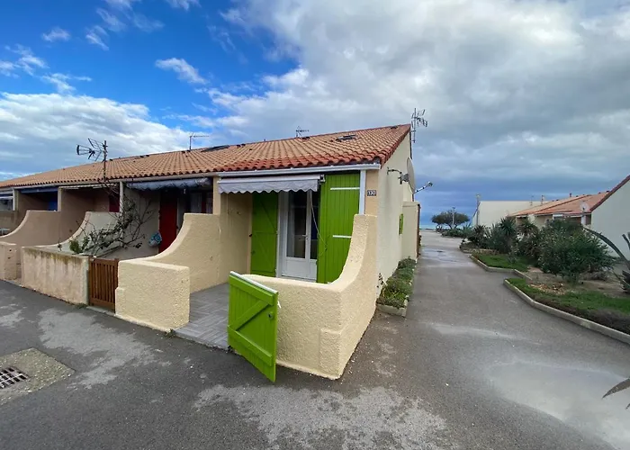 Leucate, maison dans village naturiste Eden à 50 m de la plage, 4 personnes