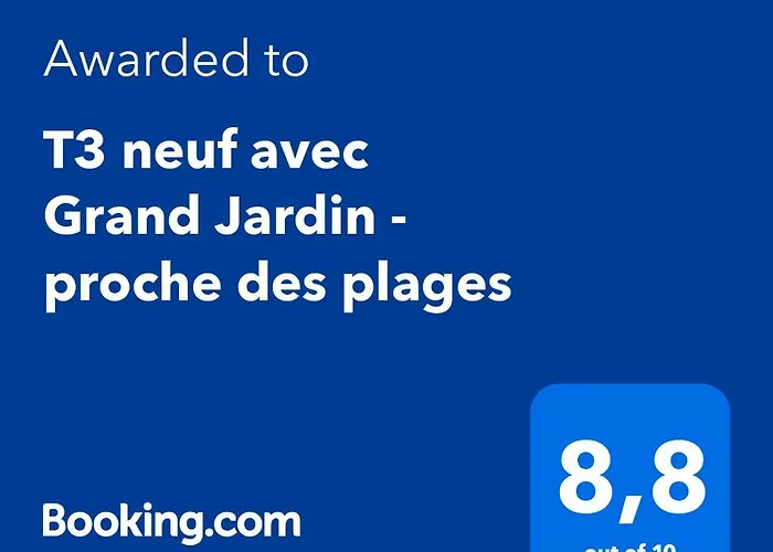 T3 Neuf Avec Grand Jardin - Proche Des Plages