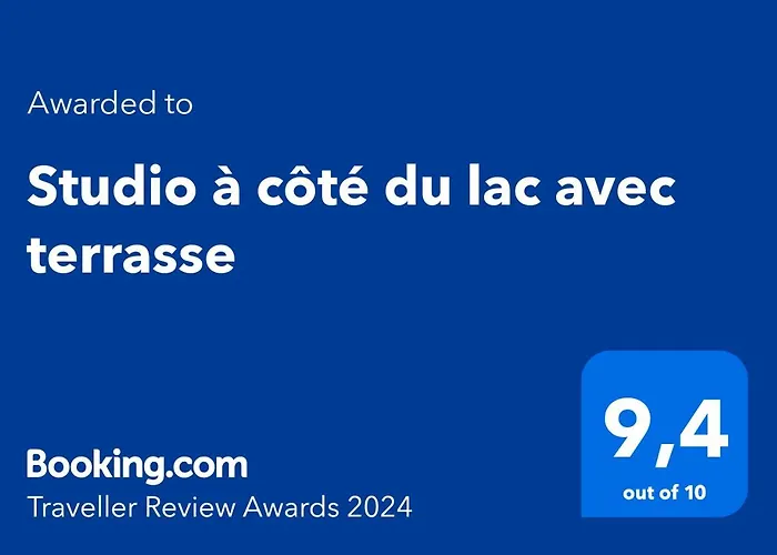 Studio à côté du lac avec terrasse