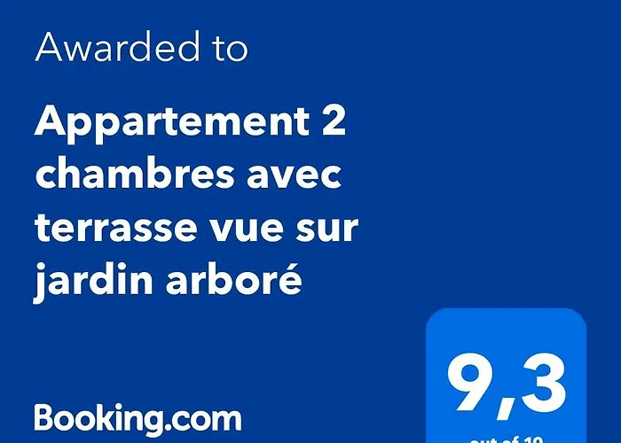 Appartement 2 chambres avec terrasse vue sur jardin arboré