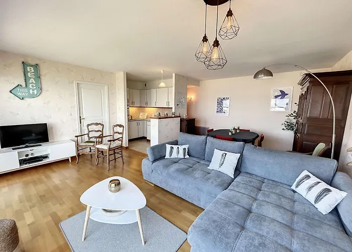 Appartement 2 Chambres Pres De La Plage Avec Balcon, Ascenseur, Garage Et Wi-Fi Gratuit - Fr-1-361-487