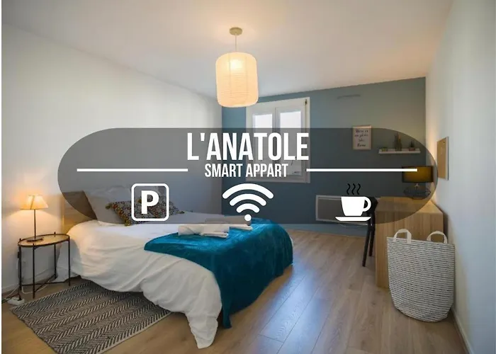 L'Anatole - Wifi - Parking - Centre ville
