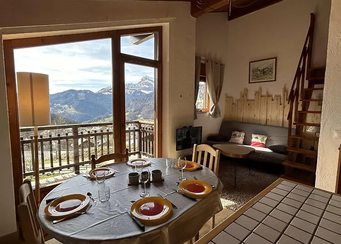 Charmant T2 Mezzanine, Balcon, 6 Pers, Centre de Notre-Dame-de-Bellecombe - FR-1-595-27