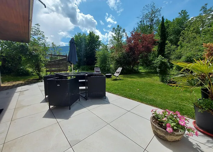Rare, cosy studio terrasse au coeur de St-Jorioz