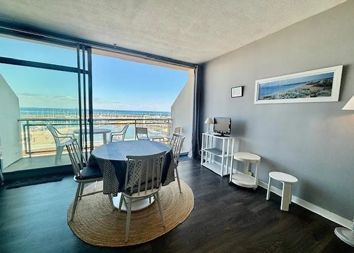 Studio de 33m² à Quiberon, vue mer, animaux acceptés, parking - FR-1-478-86