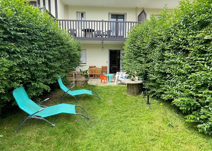 Appartement Rez de jardin Cabourg résidence bord de mer