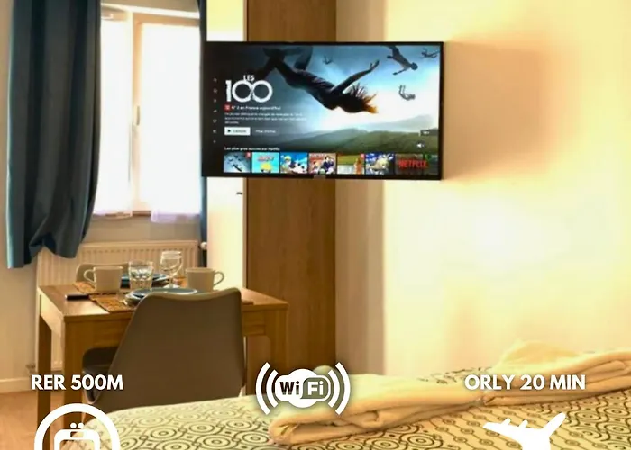 Cosy Studio M1 Rer Bc500M Orly 20 Min Netflix