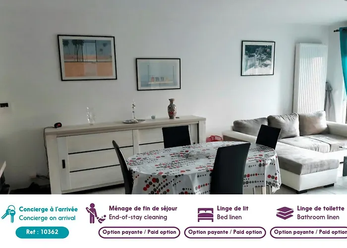 Appartement à 150m de la grande plage de Sion