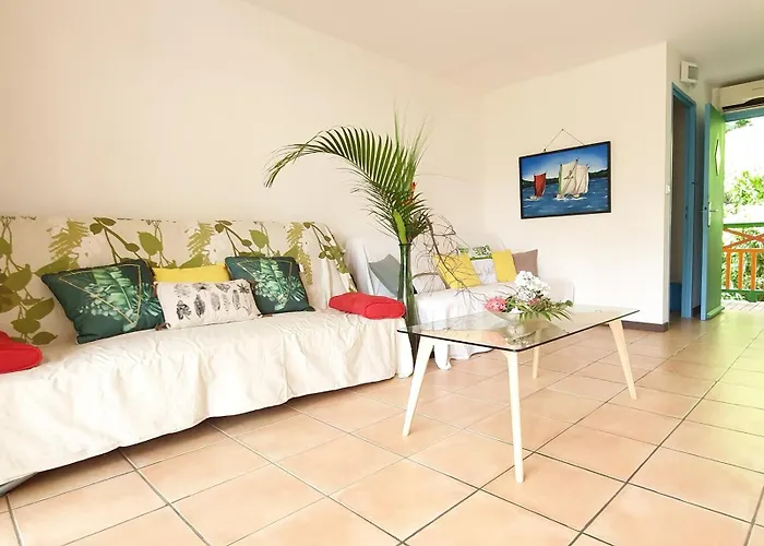 Appartement T2 lumineux, confortable et spacieux à Saint-Anne proche piscine et plage de l'Anse Caritan