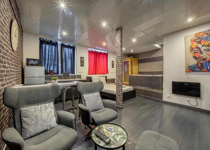 Street Loft With Sauna