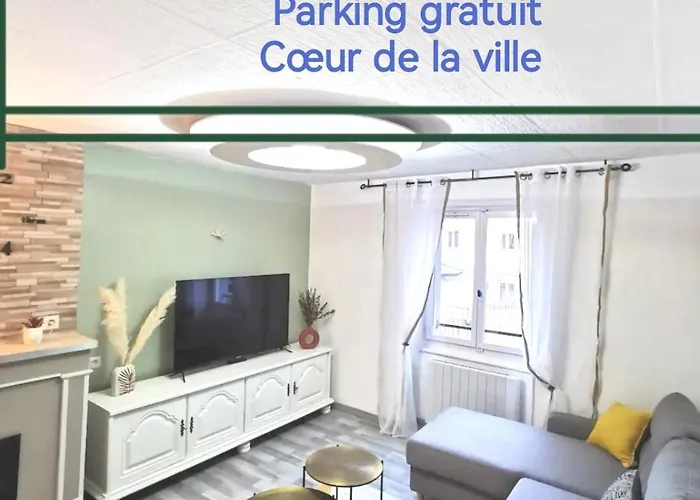 Rodez centre ville, Parking public gratuit, Petit dej supplément
