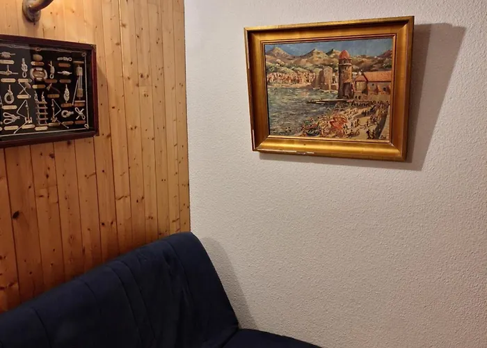 Appartement vue mer Port Vendres Collioure direct crique wifi