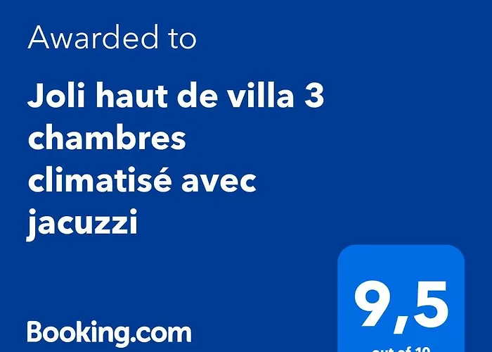 Joli haut de villa 3 chambres climatisé avec jacuzzi
