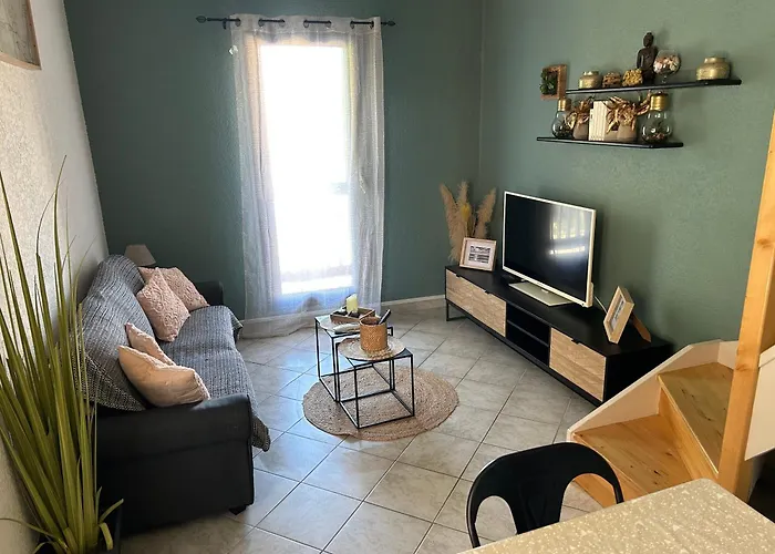 la maison des sables 4 port Leucate climatisé parking privé