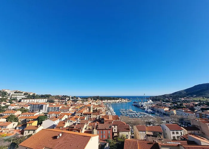 Studio cabine à Port-Vendres avec terrasse et vue sur le port - FR-1-309-256