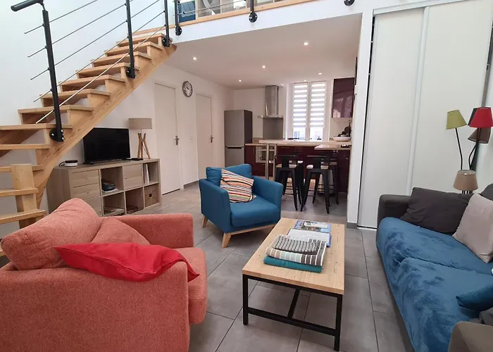 Villa LaDoRe, Apt 2 chambres dans maison, 55m2, 100m des plages, parking
