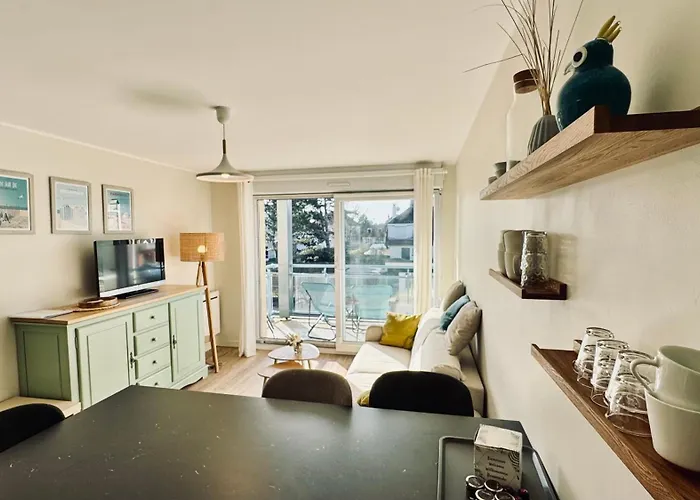 Appartement centre ville Stella-Plage terrasse sud-ouest