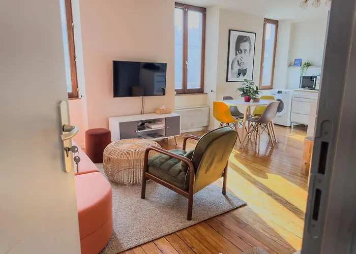 Duplex lumineux 2 chambres centre zone piétonne