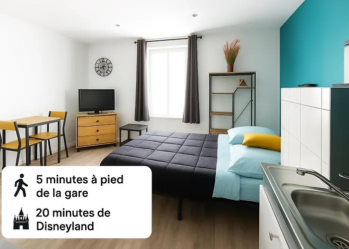 Appartement Cerf3-Centre ville Meaux-Gare-Disney