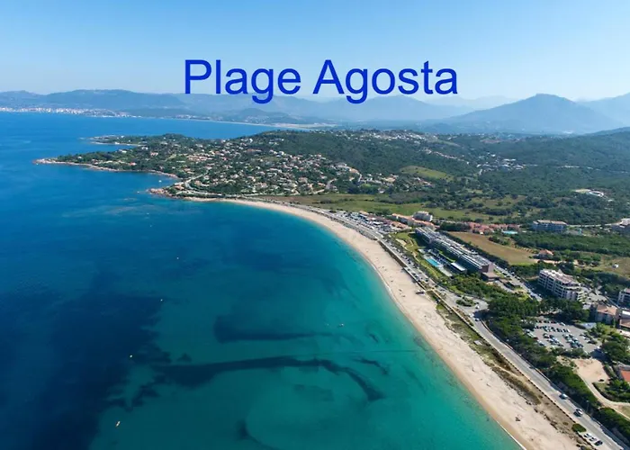 Vue mer panoramique plage 50m Porticcio Corse