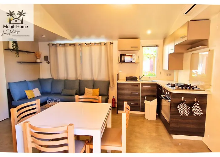Mobil-home 3 chambres aux Sables du Midi à Valras-Plage