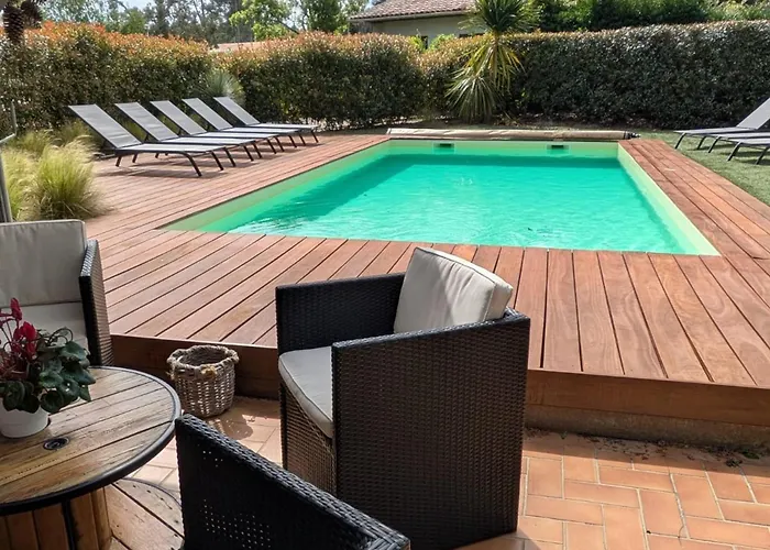 Grande Maison Landaise Avec Piscine Privee, Proche Plage, Pour 8 Personnes A Biscarrosse - Fr-1-319-398