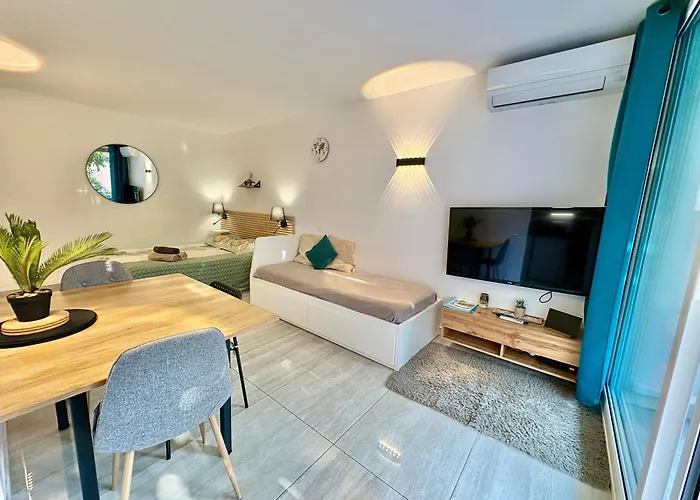 Chaleureux studio, 200m de la plage, parking, wifi