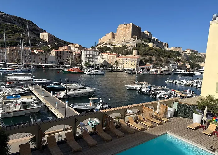 appartement climatisé vue panoramique sur port Bonifacio