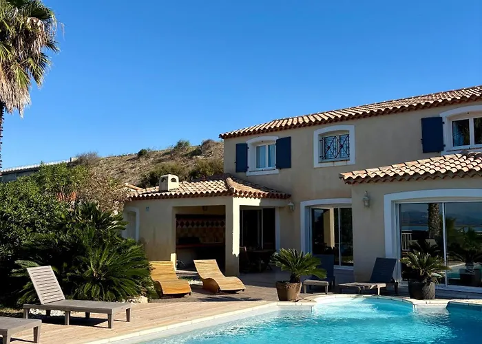 Villa piscine privée superbe Vue Etang Leucate 8JBART580