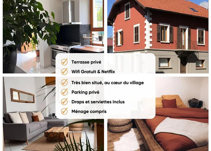 Duplex Sallanches - Terrasse, Centre & Parking By Alpenlysallanches
