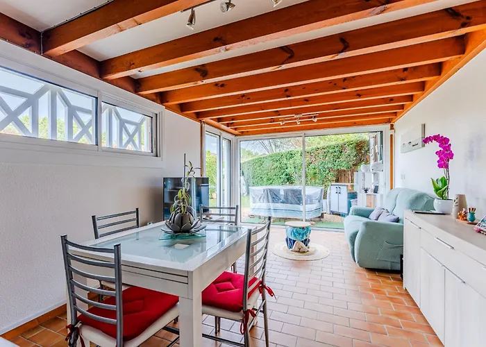 Maison T3 près du lac de Biscarrosse, secteur boisé, terrasse&jardin, pour 4 pers., 2 étoiles - FR-1-521-96