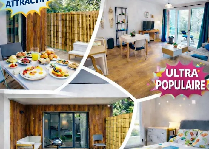 Le Cottage Jardin élégant&cosy, plage pour 6 personnes, animaux admis Biscarrosse