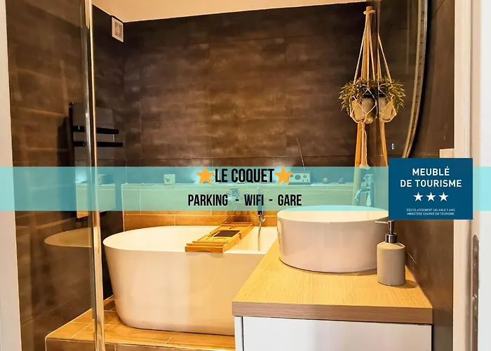 Le Coquet - Gare - Hyper Centre - Parking - Wifi