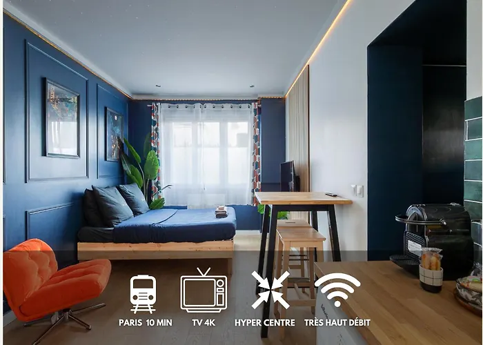 Enghien T2 Coeur de ville 12 mn de Paris