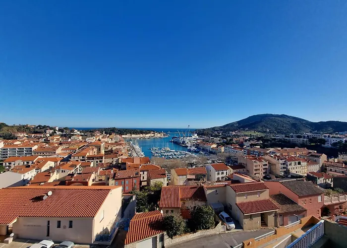 Studio cabine à Port-Vendres avec terrasse et vue sur le port - FR-1-309-256