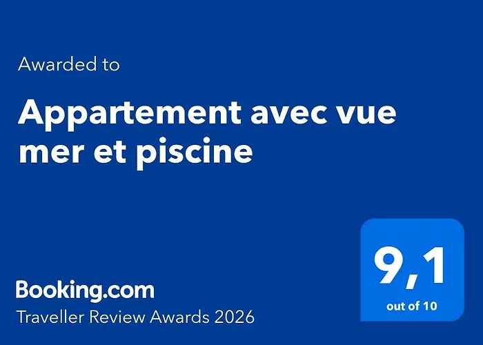 Appartement avec vue mer et piscine
