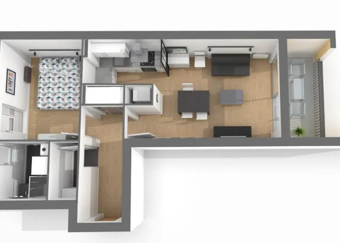 Ty Nevet - Appartement Avec Balcon Et Parking Prive