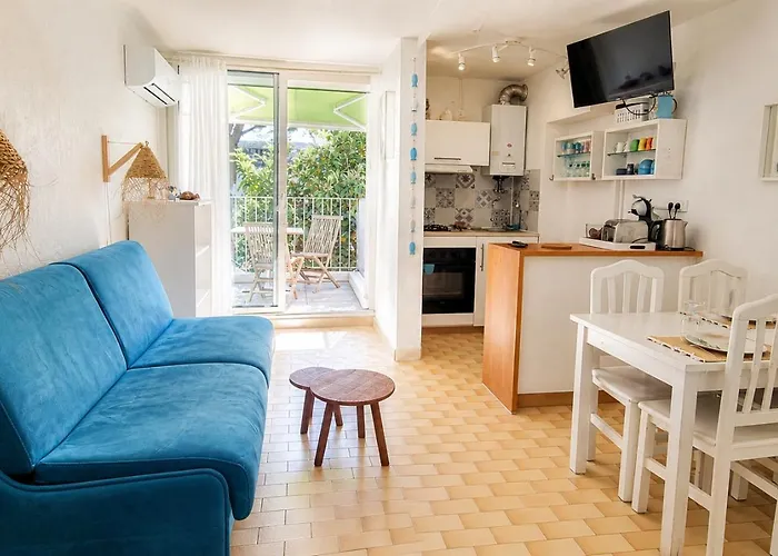 MES VACANCES A LA MER studio 4 pers, parking privé, wifi, linges fournis, climatisation