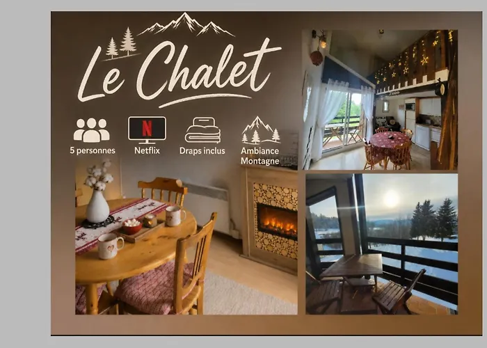 LE CHALET, Superbe Duplex Montagnard avec balcon, au calme - Les Rousses, Draps inclus&Parking gratuit