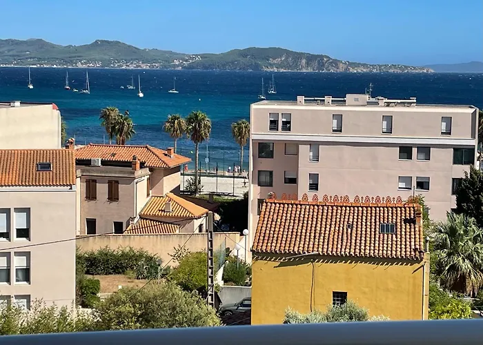 Tres Beau T2 Climatise Refait A Neuf, Vue Mer Panoramique Exceptionnelle A 120M A Pied De La Plage