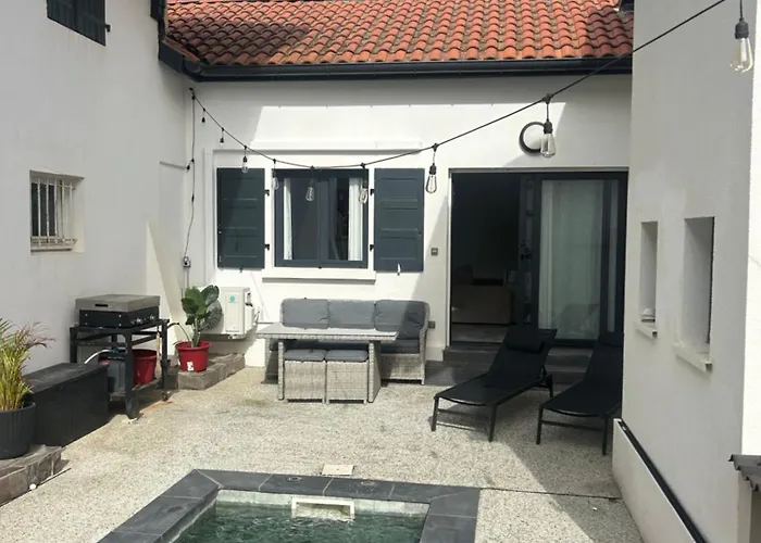 Surf lodge terrasse vue mer Capbreton