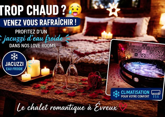Le Chalet romantique en montagne, SPA, Écran cinéma, Lit king size, day use, 5min centre