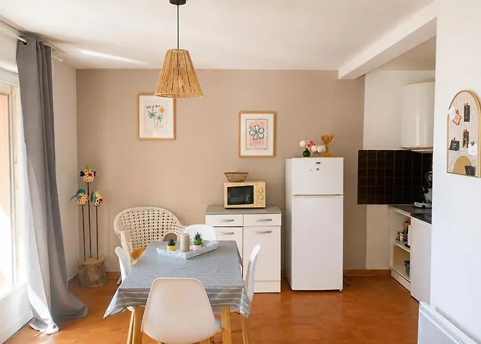 La coquille - Appartement spacieux 45m2, T2 à 1min de la plage - WIFI