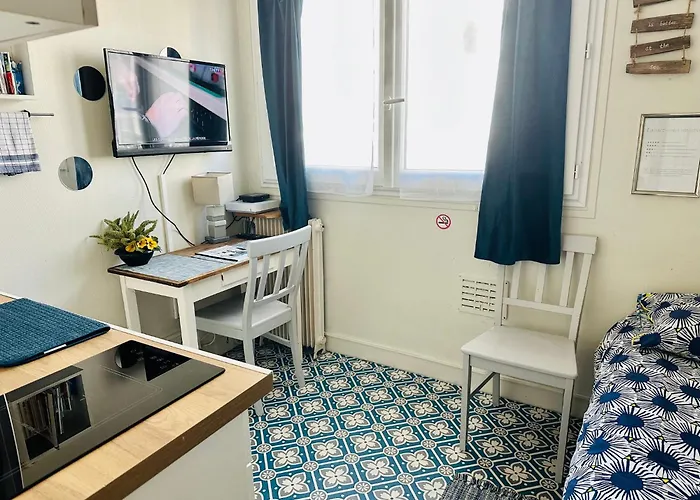 Petit studio plage Le galet bleu